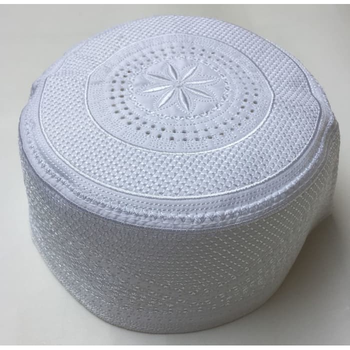 Harga Grosiran Peci Kopiah Bangladesh Bulat Putih Ada Logo Model Malaysia