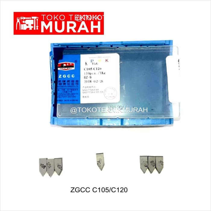 Betel Widia C105 C120 Mata Pahat Bubut Cemented Carbide Batu Tip