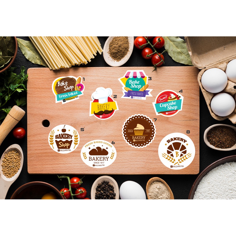 

Stiker Label Toples Kue dan Makanan Lainnya