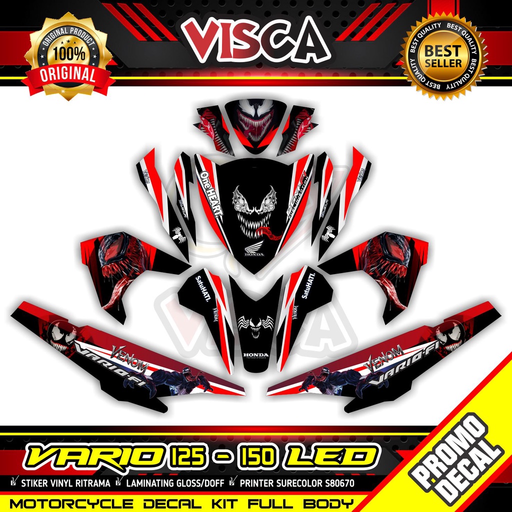 Decal Stiker Vario 2016 2017 Striping Vario 125 150 Led Venom