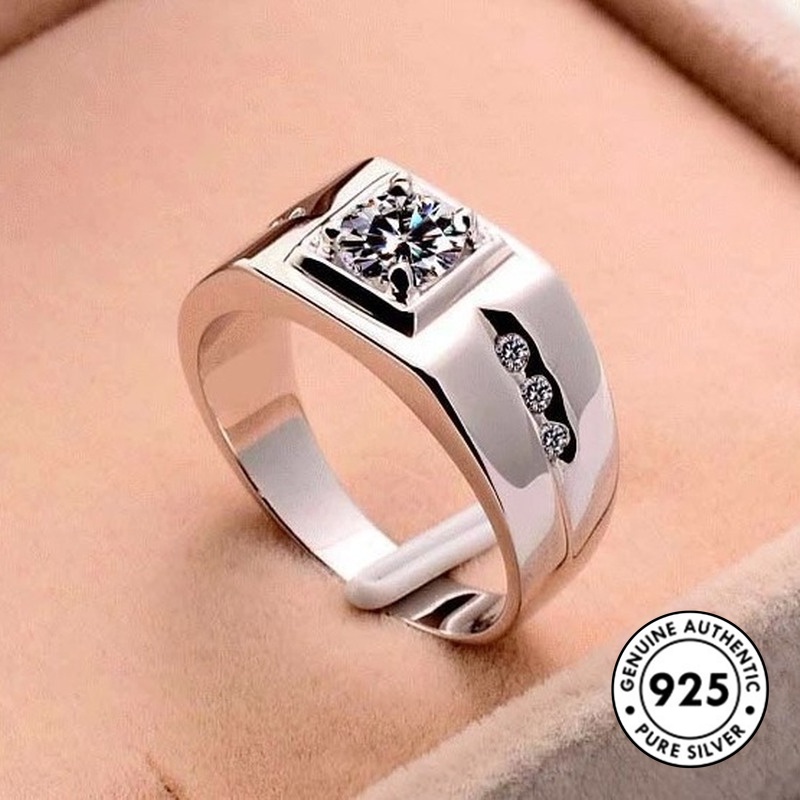 Cincin Bahan S925 Silver Untuk Pria