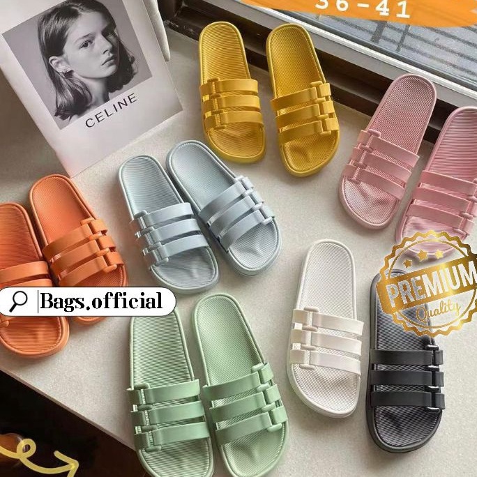 3.3 SALE Sandal Karet Jelly Selop DELPHINE Impor V202-4