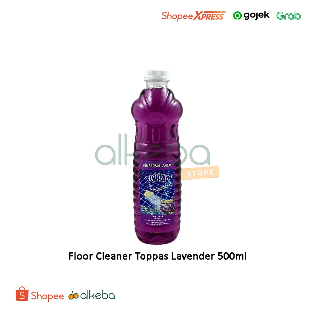 Toppas sabun Pembersih pel Lantai Floor Cleaner Lavender botol 500 ml
