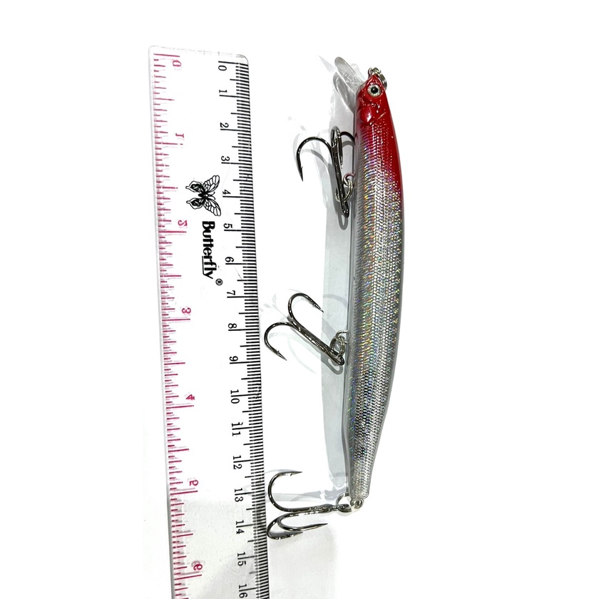 UMPAN IKAN BESAR MINNOW PANJANG 15 CM BERAT 28 GRAM