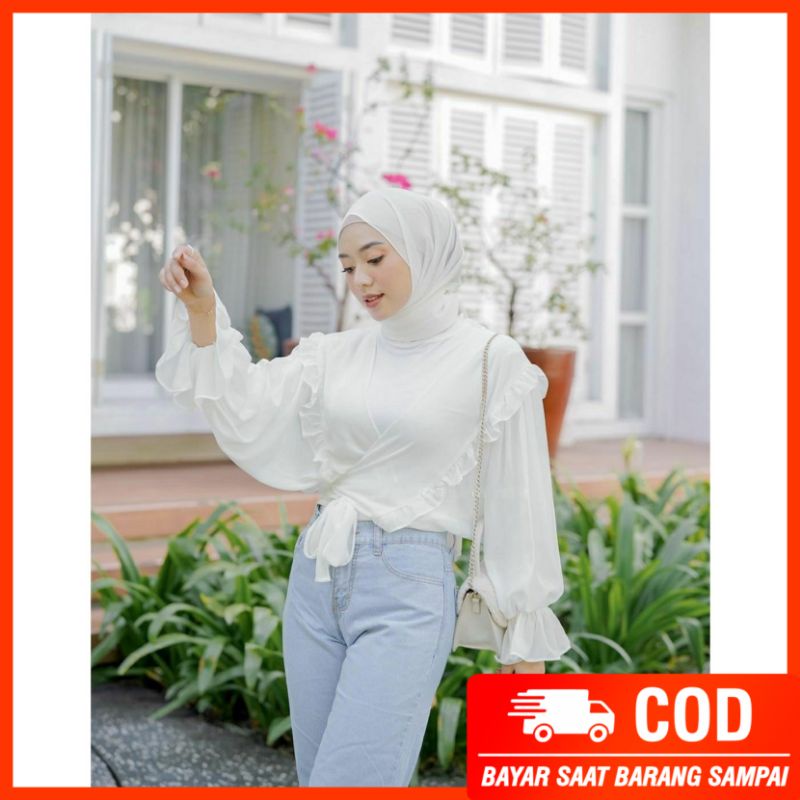 KANDITA OUTER LENGAN BALON TERBARU // CARDIGAN WANITA KEKINIAN