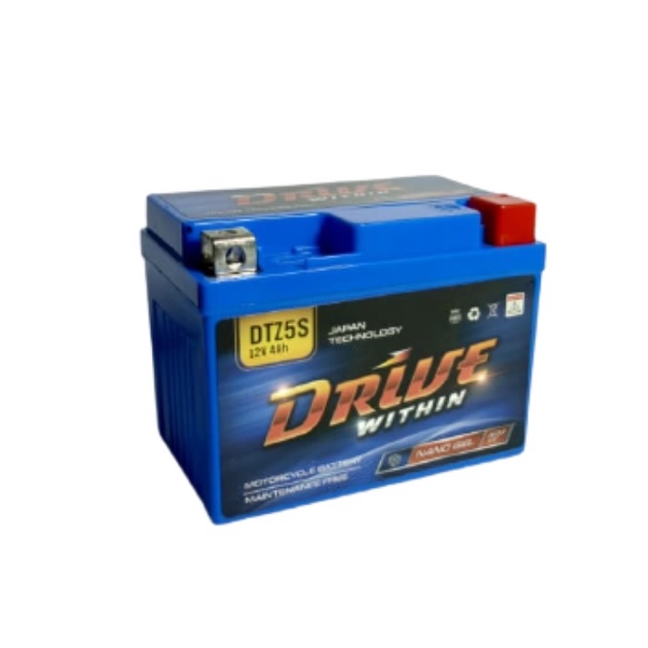 Aki Gell Motor HONDA Beat Aki Motor DRIVE Dtz5s Gtz5s Gtz5 Aki Kering Motor Accu Baterai Best Seller