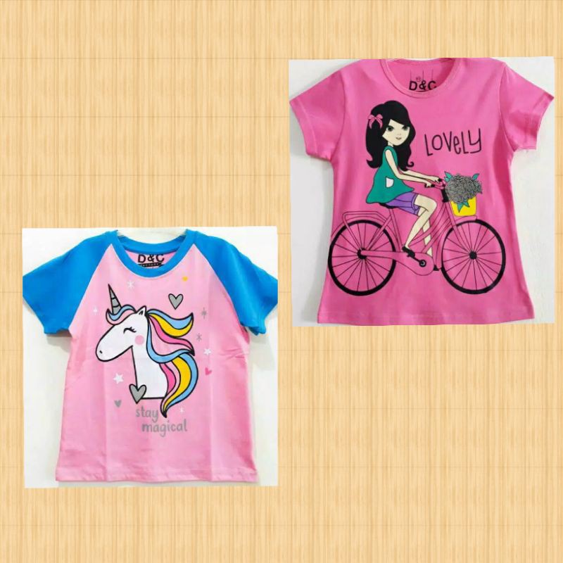 Kaos anak perempuan SEPEDA LOVELY /UNICORN KIMONO 1-10 tahun