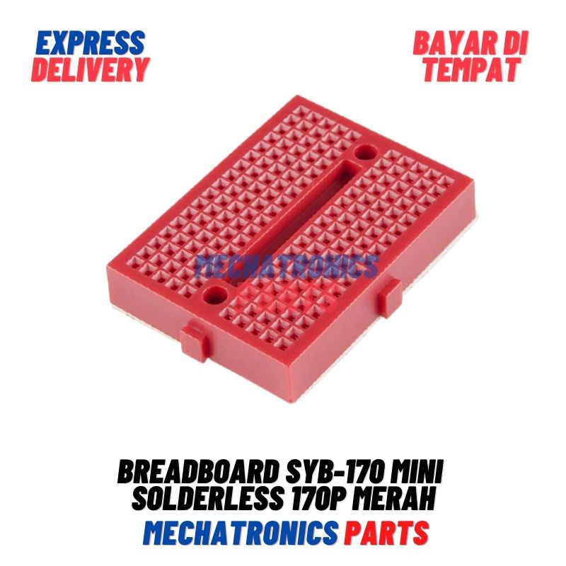 BREADBOARD SYB 170 MINI SOLDERLESS 170 170P MERAH RED