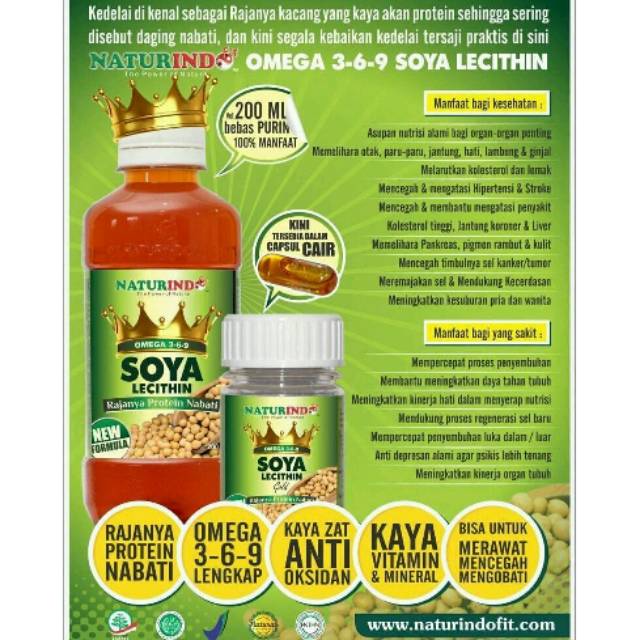 

Nutrisi Makanan Soya Lechitin Naturrindo