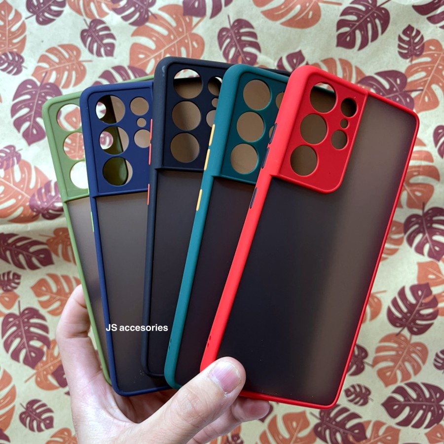 SAMSUNG GALAXY S21 ULTRA Case Matte Fuze Case Dove Macaron Doff Hardcase Murah