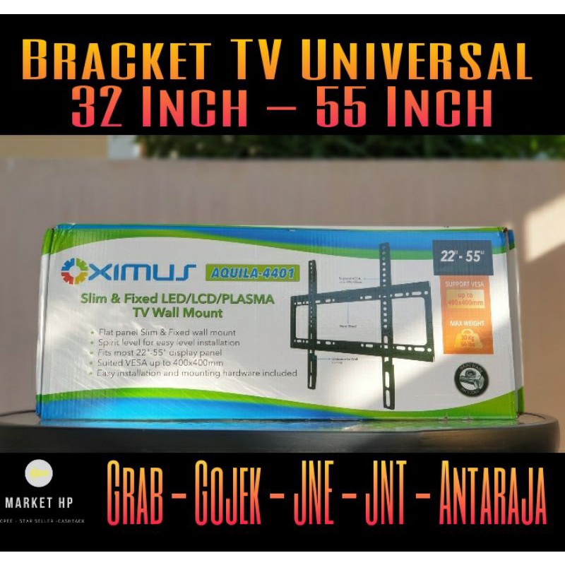 Bracket TV Led TV Universal 32-55 inch (Fixed/Tilt)