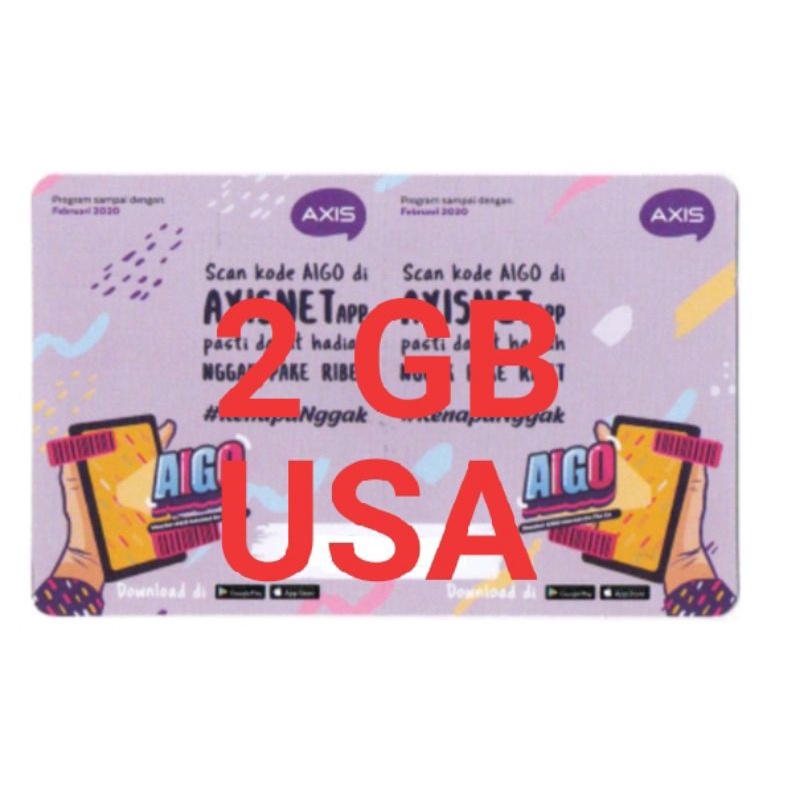 voucher Axis 2gb lokal salatiga
