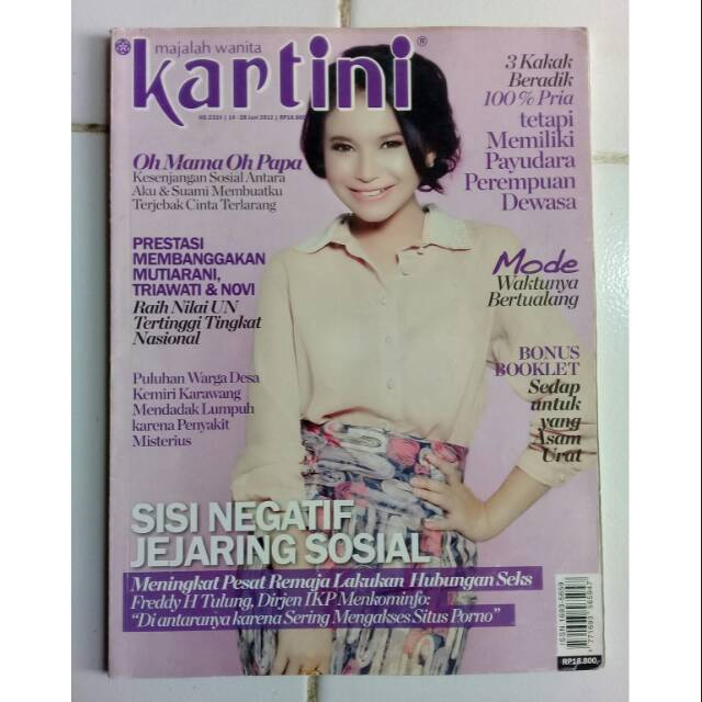 Majalah KARTINI cover ROSSA Juni 2012 no.2324