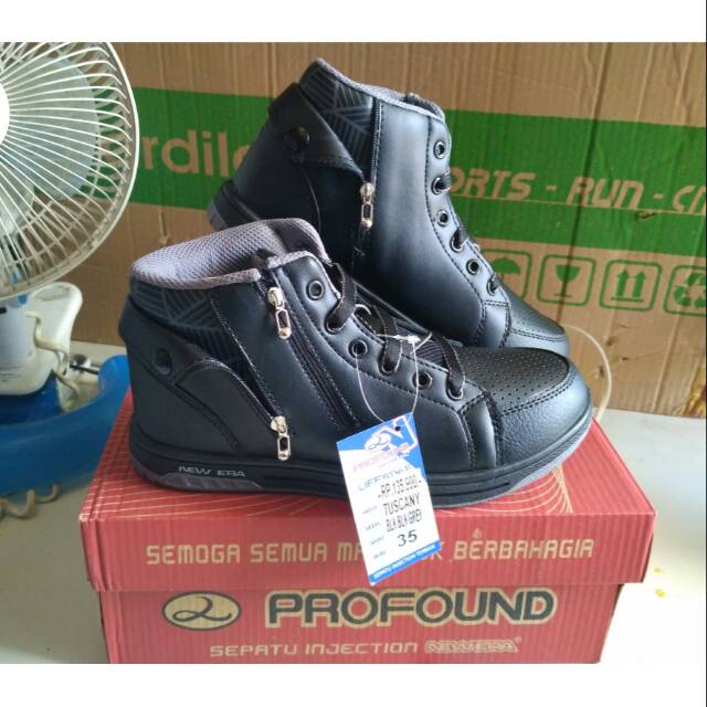 SEPATU SEKOLAH HI FULL BLACK NEW ERA TUSCANY