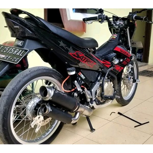 TERBARU  Knalpot 3 Suara 3Tech F22 Fullsystem untuk 150cc  TERMURAH