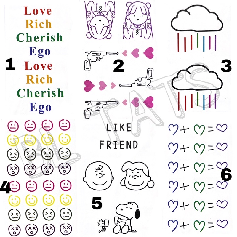 TATTOO TEMPORARY WARNA KETAHANAN 4-7HARI