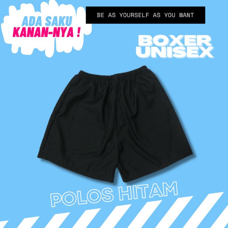 celana boxer pria katun polos/celana boxer cowok