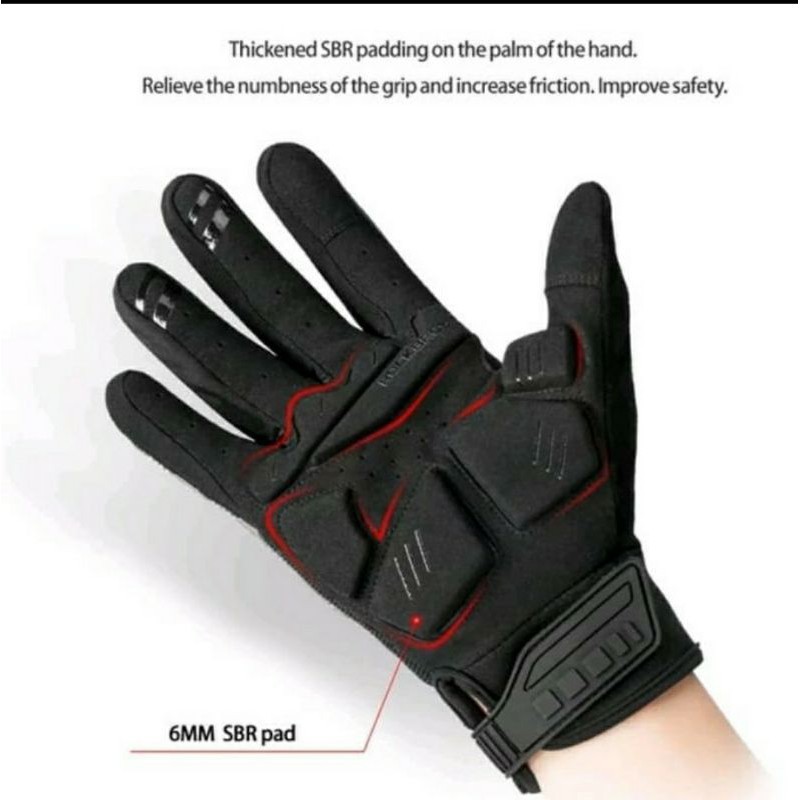 Sarung Tangan Full Finger Gloves Rockbros S210 Motor Sepeda MTB cross