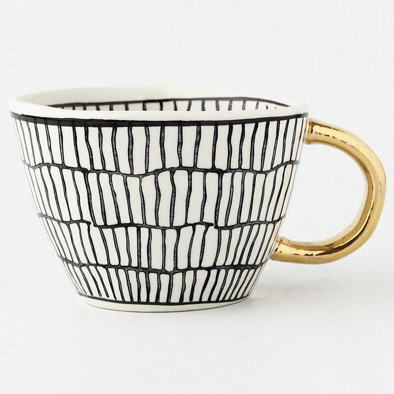 MEILING Gelas Cangkir Kopi Keramik Glass Coffee Mug 330ml - H1216