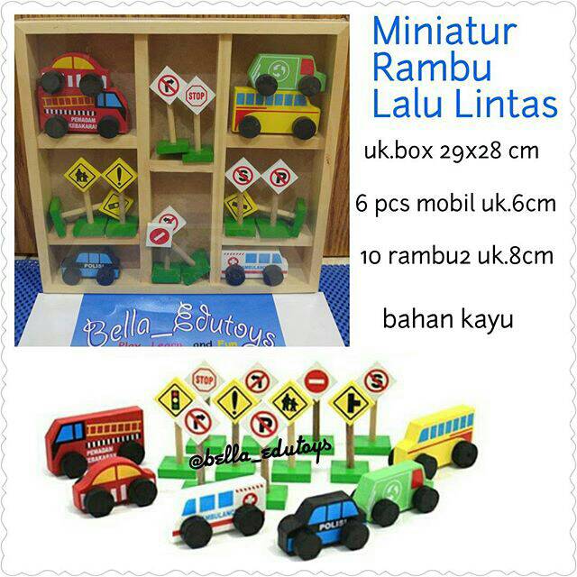 Miniatur Rambu Lalu Lintas