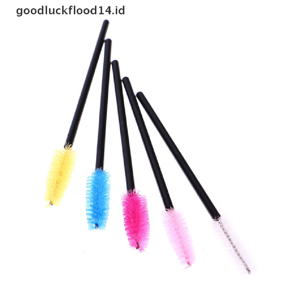 [OOID] 50pcs Disposable Plastic Eyelash Brush Comb Eye Lashes Extension Mascara Wands ID