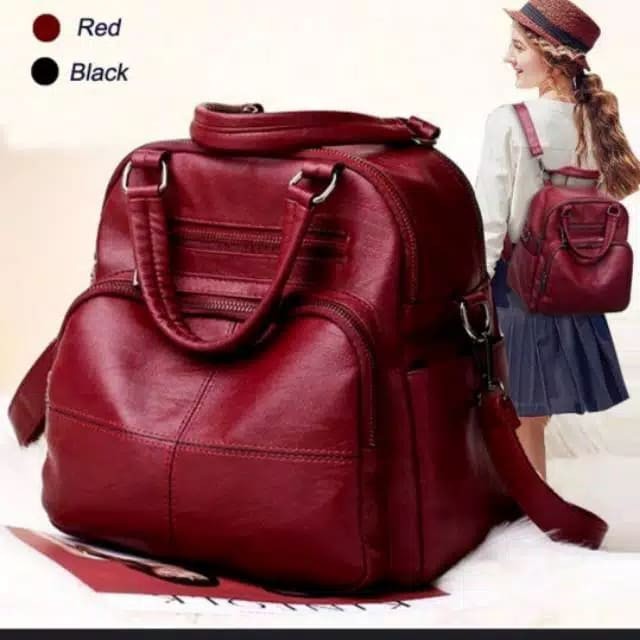 PROMO SHOPEE TAS WANITA RANSEL BACKPAK MULTIFUNG TAS WANITA IMPORT RUBY BAG
