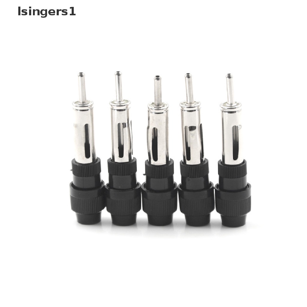 (lsingers1) 5pcs Plug Konektor Antena Aerial Din Male Untuk Radio Mobil