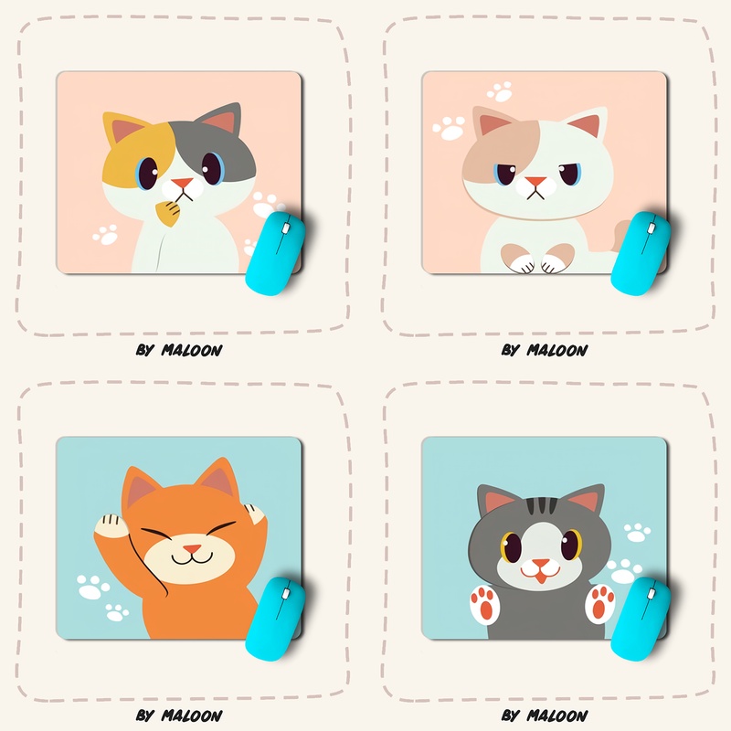 Mouse Pad Mousepad Cute Character Karakter Lucu 30