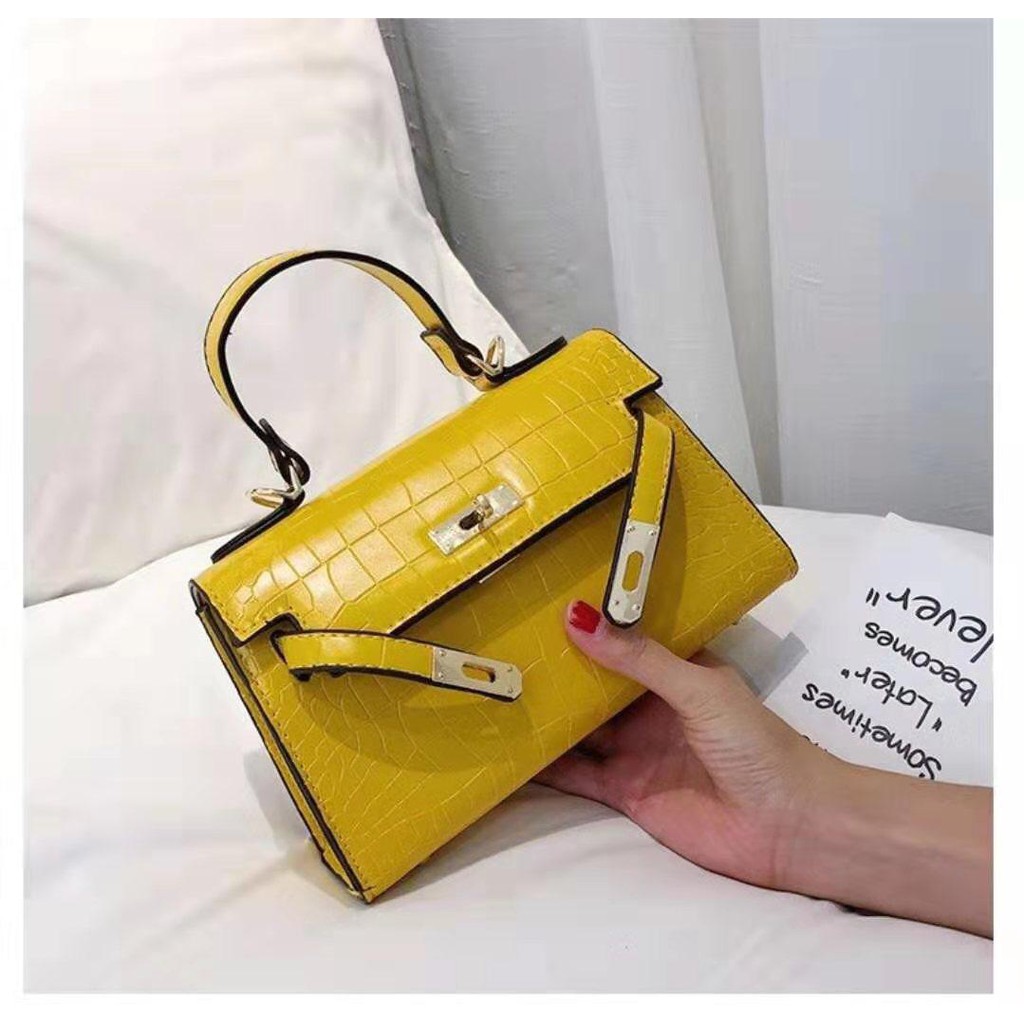 BJ1274 - BLACK/KHAKI/RED/WHITE/YELLOW - TAS KULIT SLEMPANG HANDBAG JINJING TOTEBAG TAS KERJA TERMURAH TERLARIS BAGSTORE JAKARTA GT1335 BTH125452 CR7042 ZC9092 LT1509 DJ3022 BQ2440 EL274