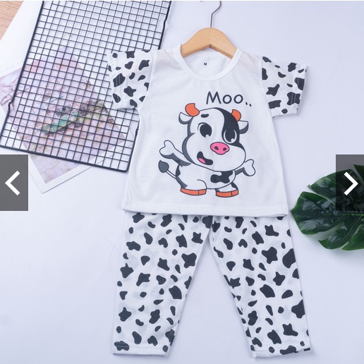BAJU TIDUR ANAK CEWEK COWOK / SETELAN ANAK COWOK-CEWEK CELANA PANJANG MODEL PIYAMA FIT 1-6 TAHUN PIYAMA ANAK part 1