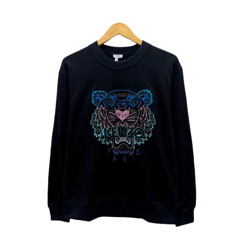 Crewneck Kenzo Gradient Tiger Embroidered Second Original