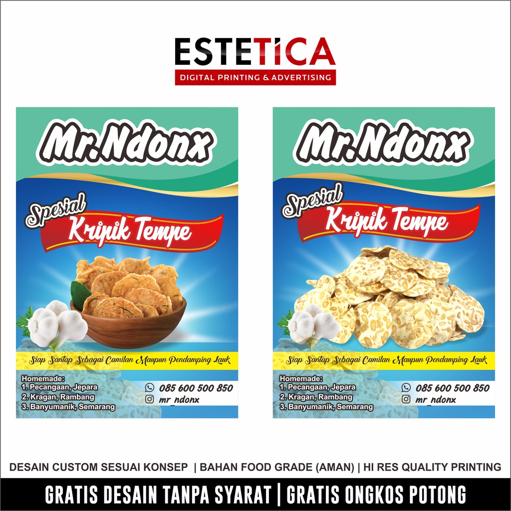 20+ Koleski Terbaru Stiker Snack Keripik Aneka Stiker Keren