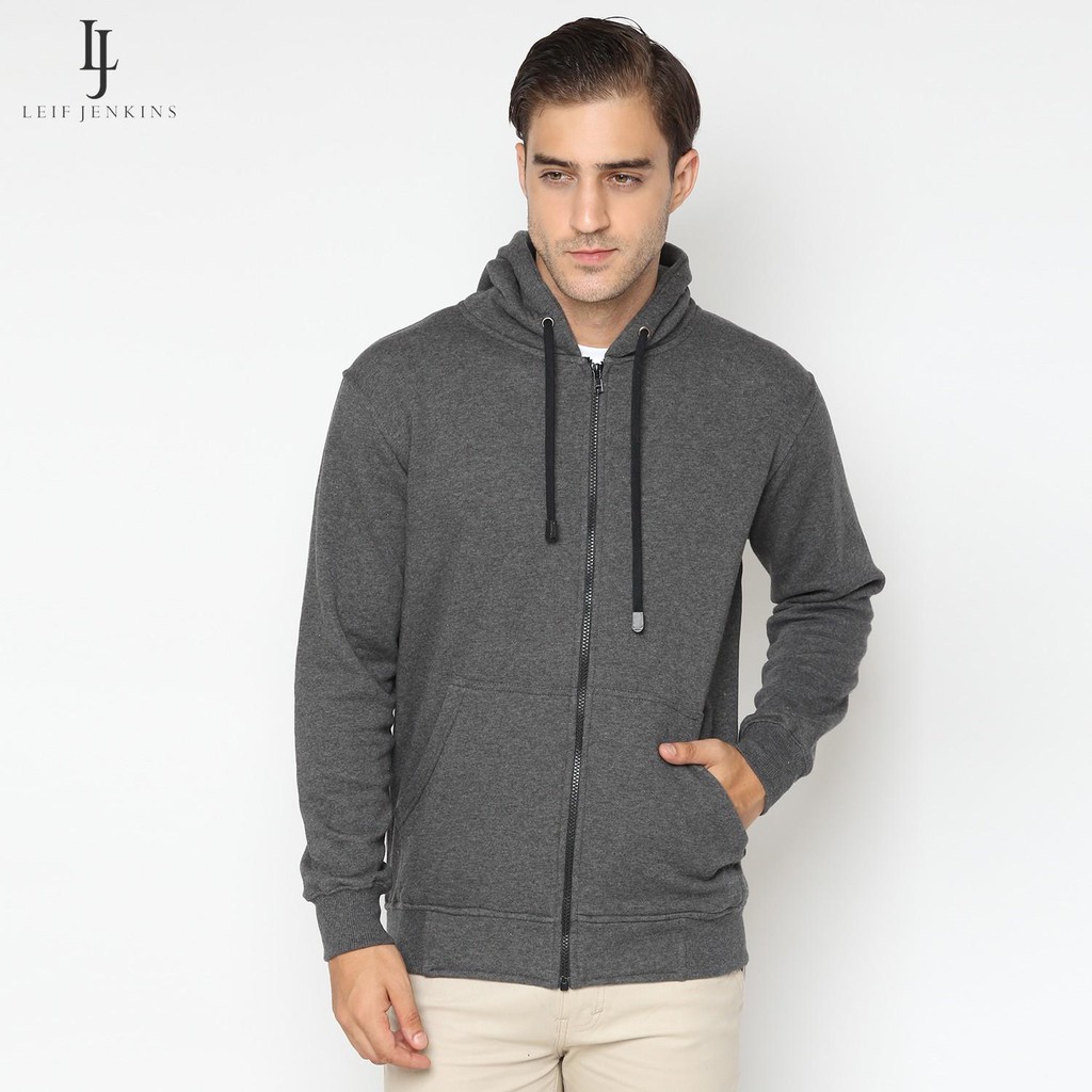 Misty Dark Grey Zipper Hoodie (Unisex)