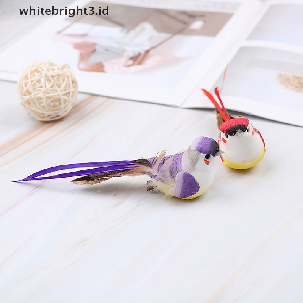 (whitebright3.id) Set Ornamen Burung Layang-Layang Imitasi mini Untuk Dekorasi Rumah / Taman