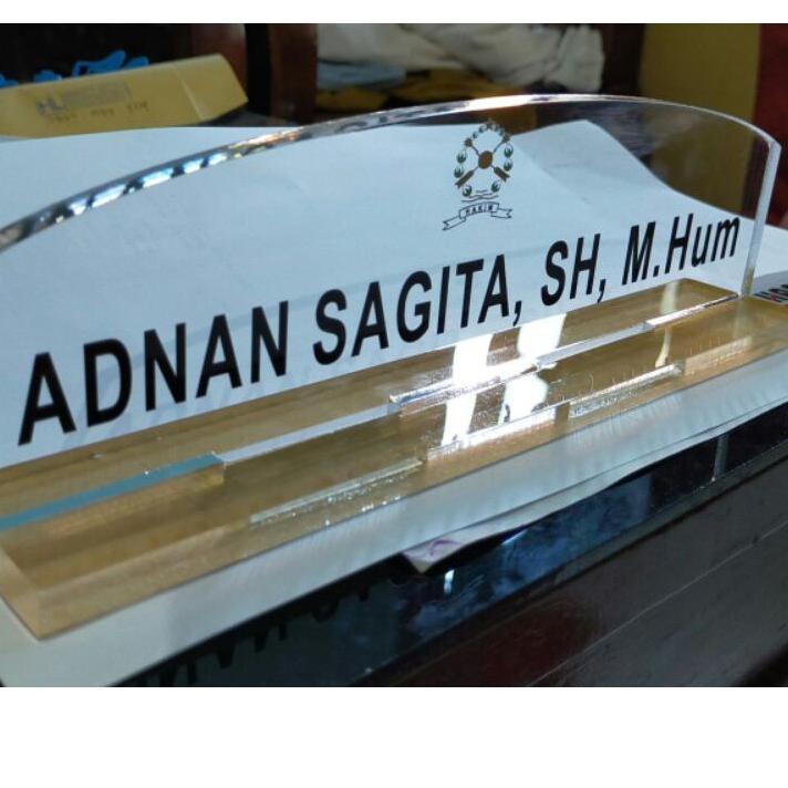 

[PROMO Z0P67] Papan nama meja akrilik UV custum Terlarisss