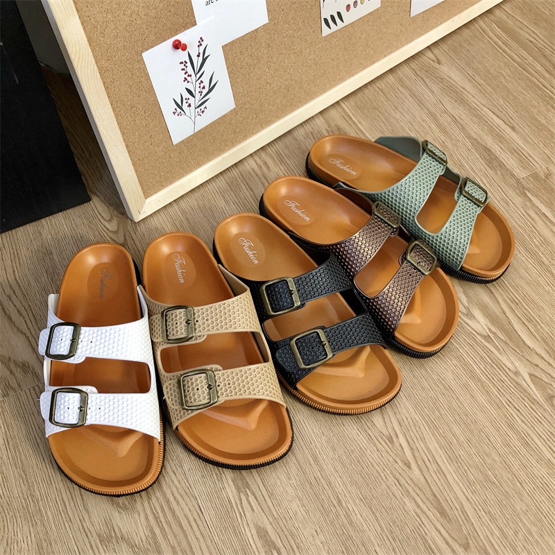 ☀CAMILO☀ SF18 Sandal Gunung Slop Slip On Teplek Wanita Pria Sandal Cewek Sandal Cowok Sandal Unisex Sandal Import Sandal Premium