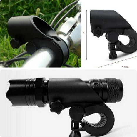 Braket Lampu Sepeda - Holder Senter Sepeda - Tempat lampu Senter Sepeda