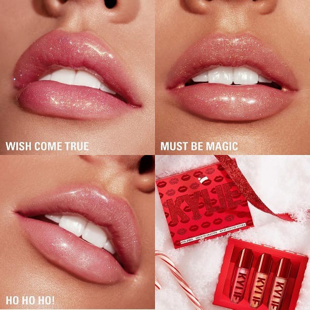 Satuan Kylie Holiday High Gloss Lip Trio Ho Ho Ho Must Be Magic Wish Come True Shopee Indonesia