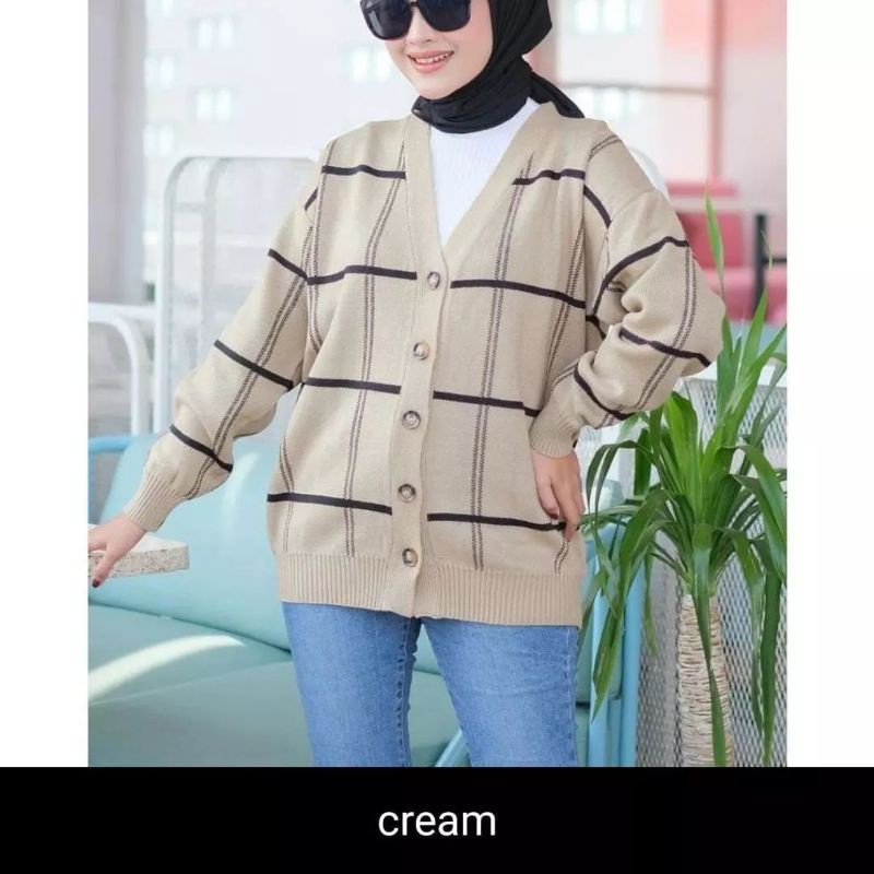 oversize cardy crdenim rajut