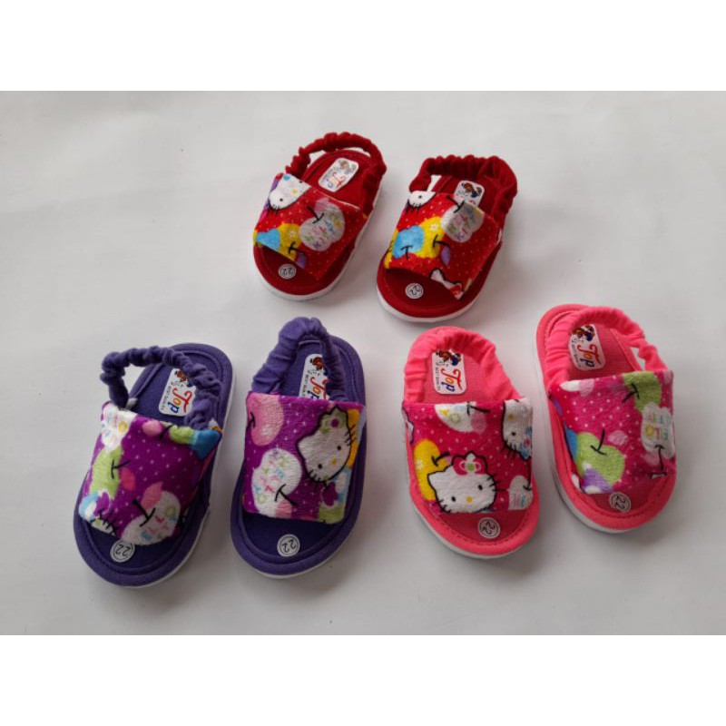 sandal anak bayi slop helokity tali belakang
