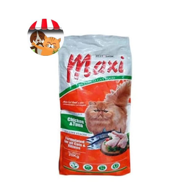 Makanan kucing - Maxi Chicken &amp; Tuna 20kg - Cat Food