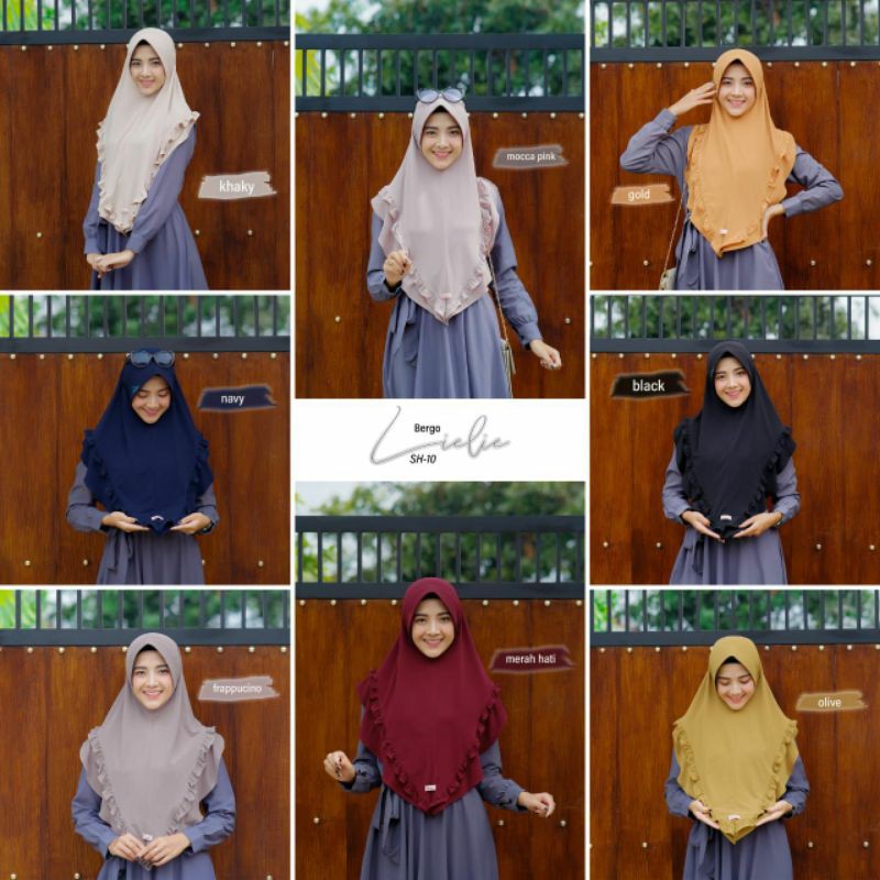 Bergo Lielie by Sheina Hijab Daily Khimar Kekinian Adem Murah