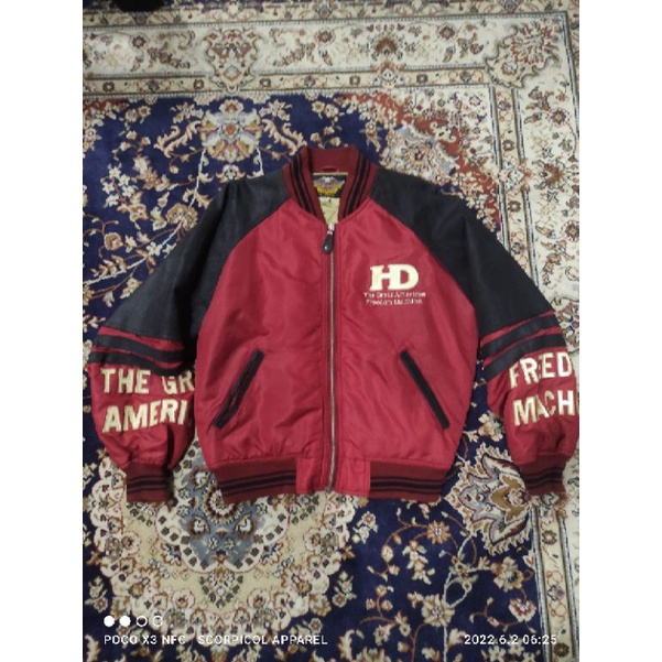Jaket Motor Bomber Varsity Harley Davidson Original not simpson yellowcorn berik bates macna