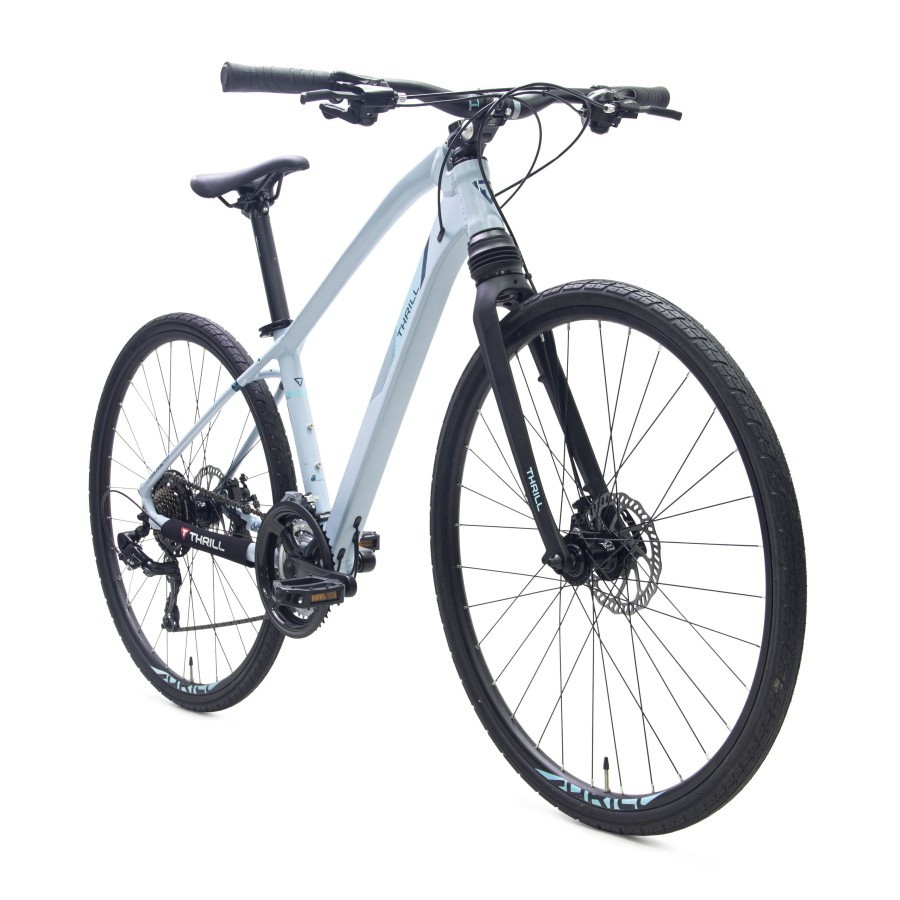 Sepeda Thrill URBAN HYBRID VOLARE 4.0 700C GREY