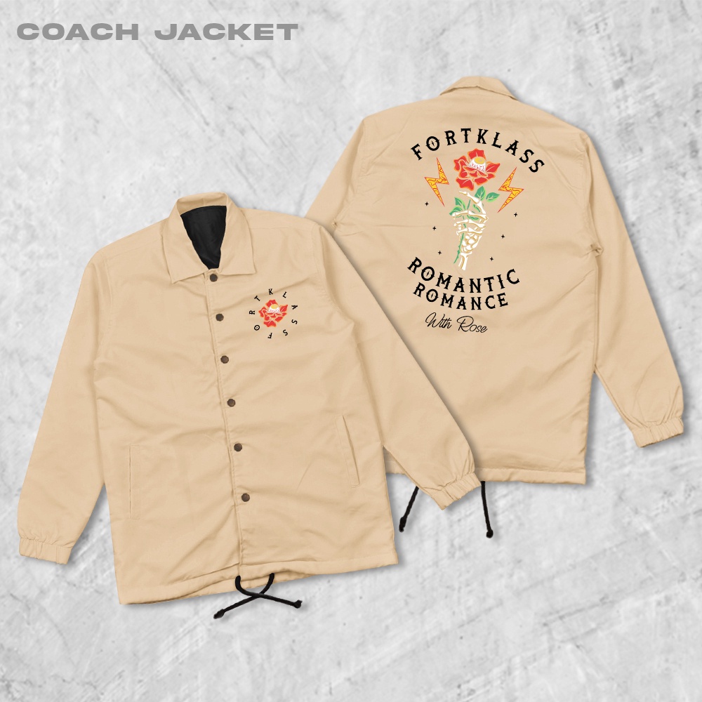 Fortglass Rosie Coach Jaket Pria Outwear Unisex Parasut