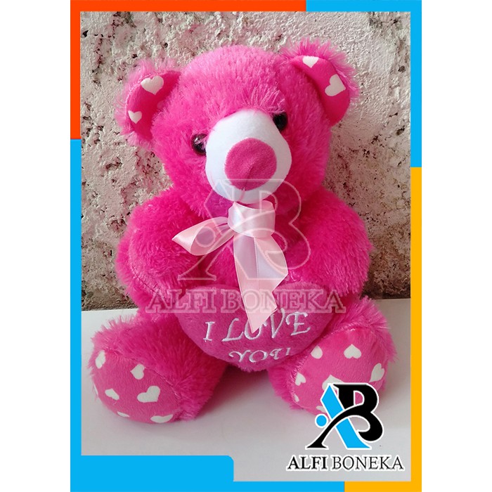 Boneka Teddy Bear M Love Murah Lucu Dan Gemesin - Boneka Beruang Lucu Dan Gemesin ukuran 30cm Rasfur