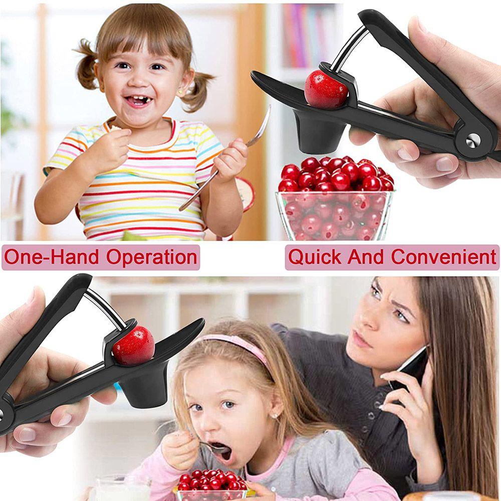 Solighter Cherry Pitter Alat Home &amp; Living Squeeze Grip Go Nuclear Device Olive Corer Remover