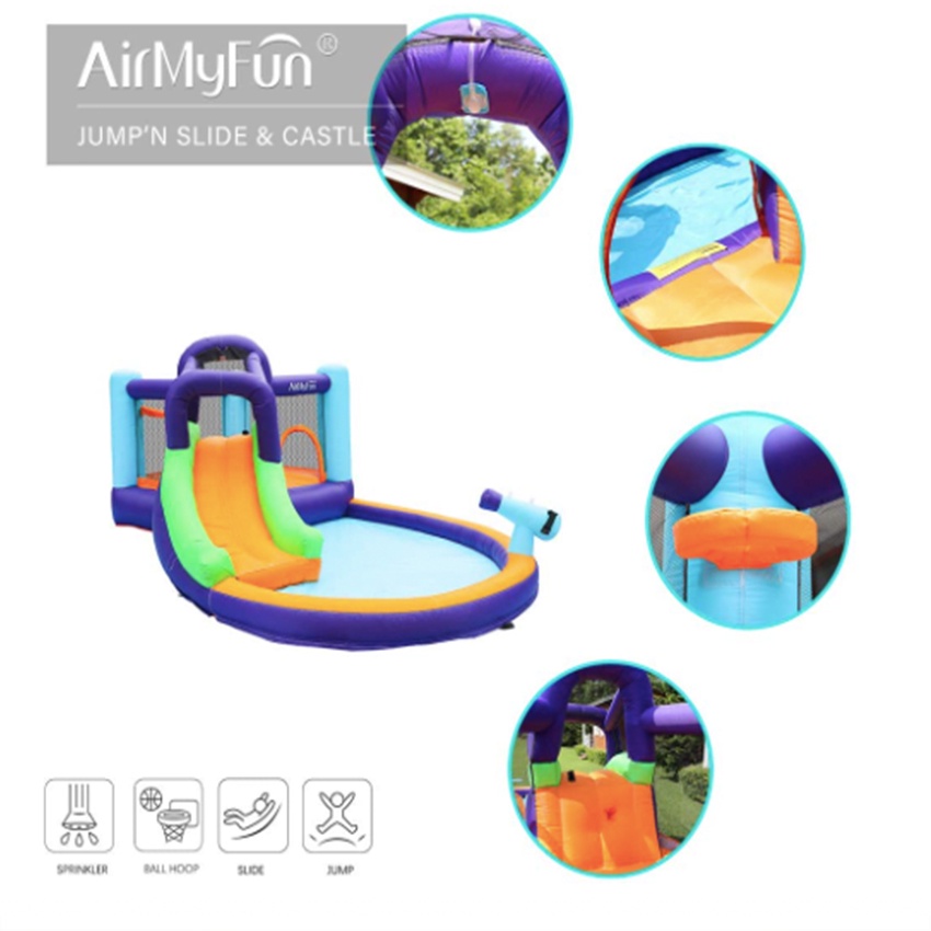 bouncy castle O small purple (83004)