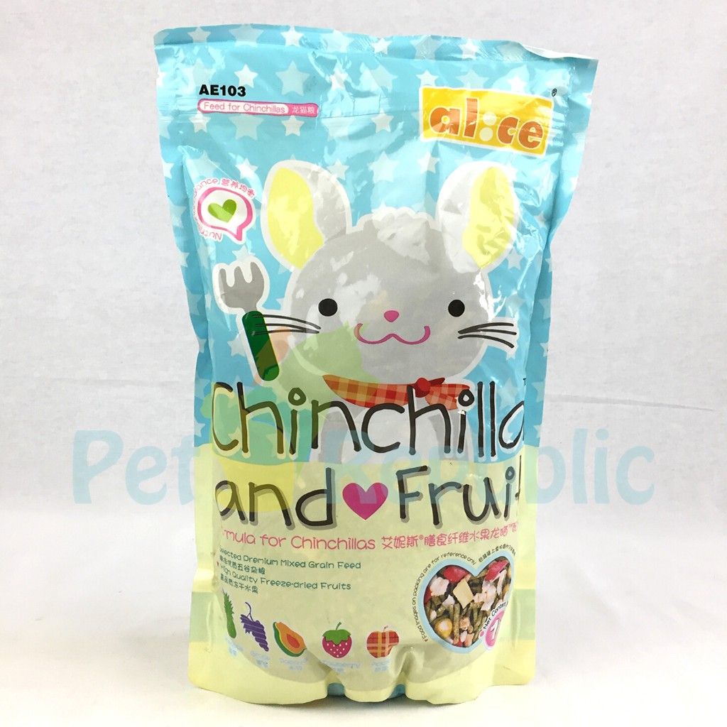 

ALICE Makanan Chincilla AE103 Chinchilla and Fruit 1kg