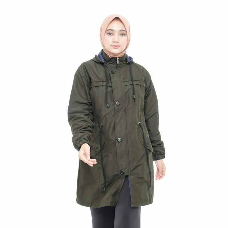 PARKA SYAR I / JAKET PARKA SYAR,I / JAKET HIJABERS/ JAKET HIJAB / JAKET WANITA SYARI / PARKA PANJANG